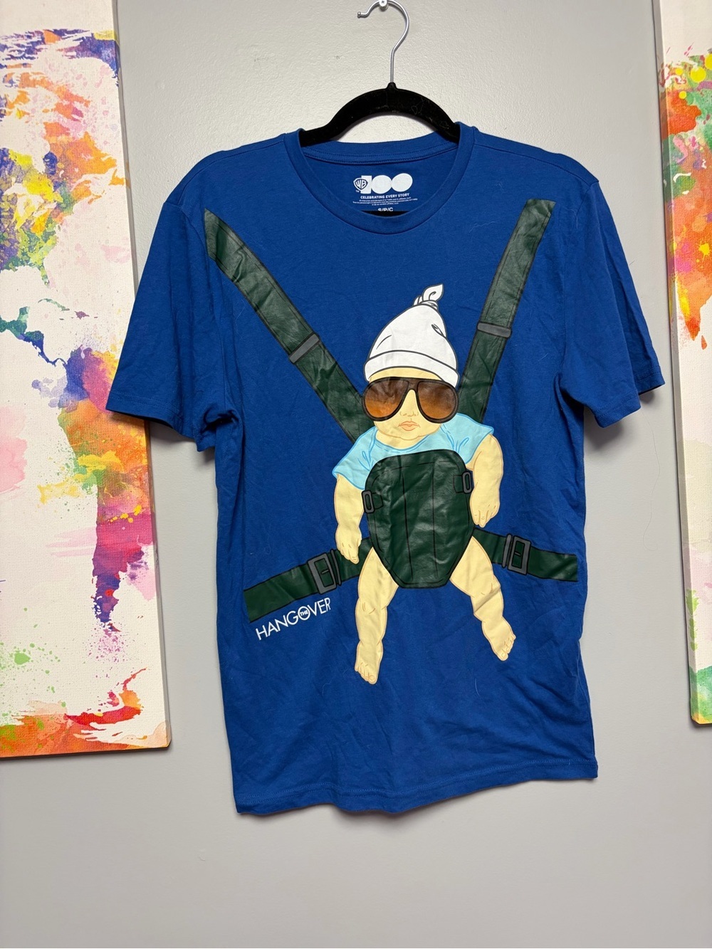 Warner Bros. Blue Hangover Baby Carlos tee size small